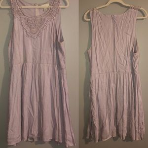 Crochet Purple Dress